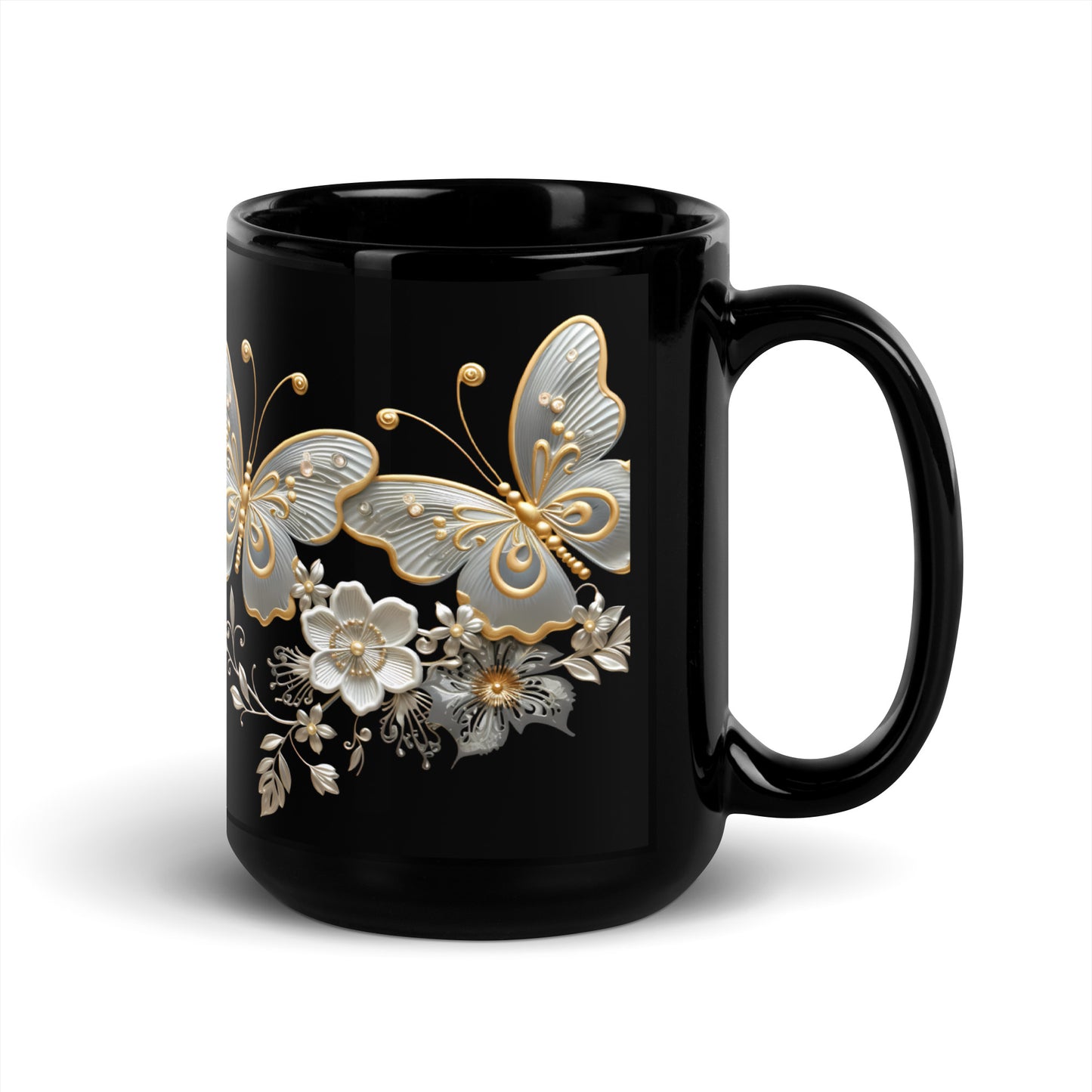 Black Butterfly Mug