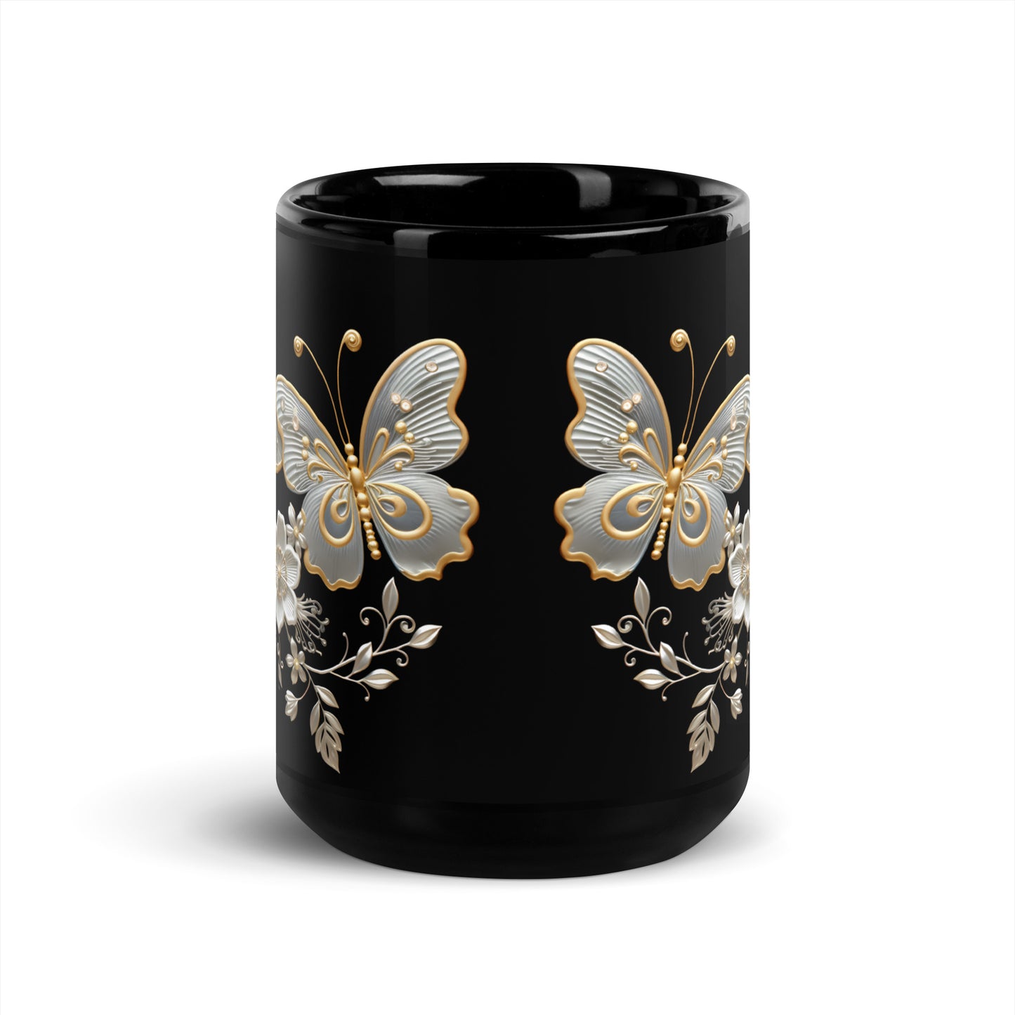 Black Butterfly Mug