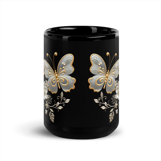 Black Butterfly Mug