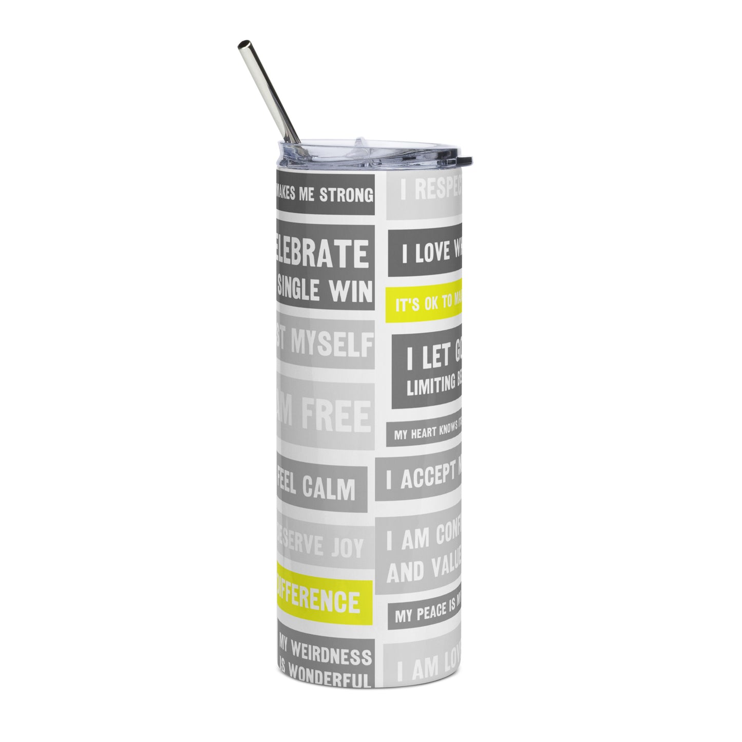 Affirmation tumbler