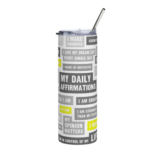 Affirmation tumbler