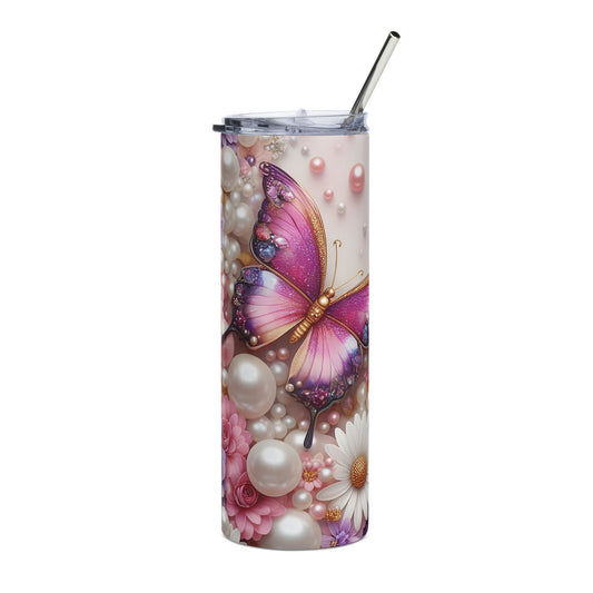 Butterfly Pearl tumbler